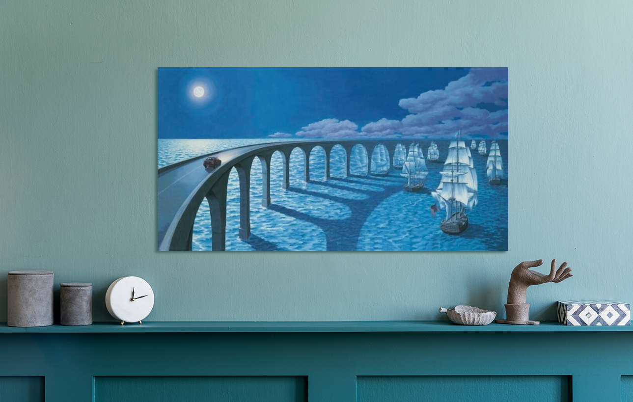 Rob Gonsalves/Toward The Horizon/Canvas Print/Art/Home Decor/New/Gift/Reproduction/
