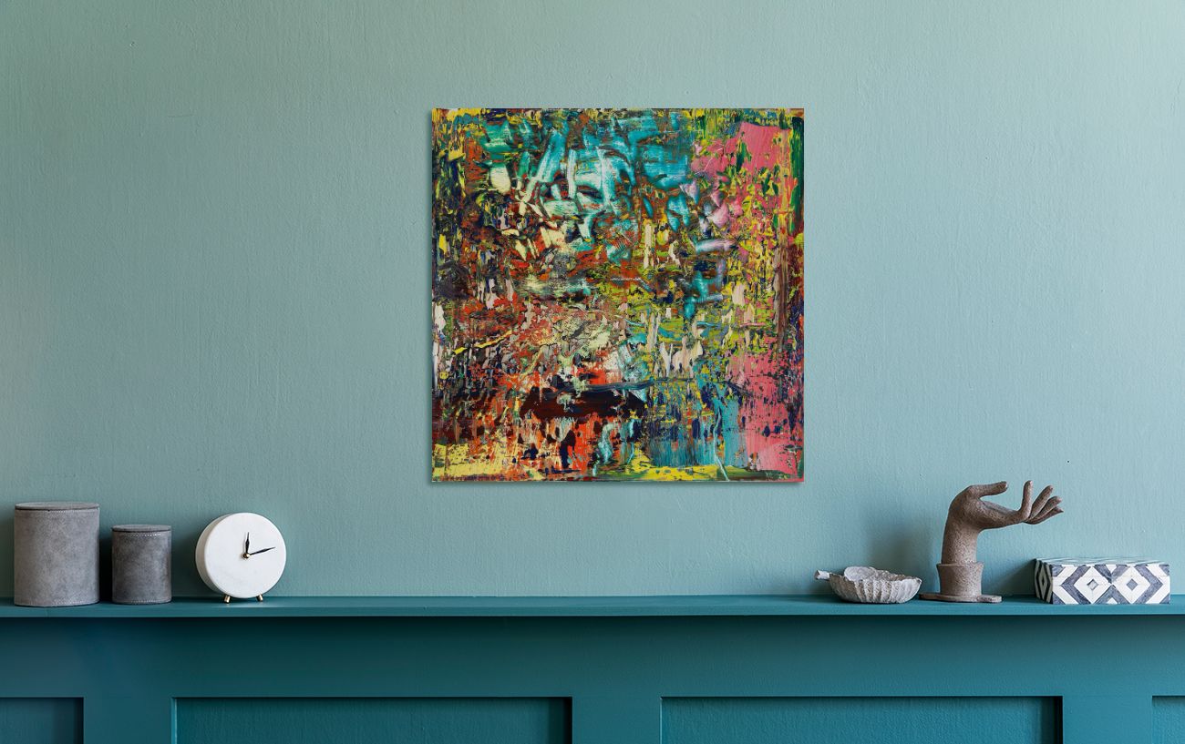 Gerhard RICHTER / ABSTRAKTES BILD/Canvas Print/Art/Home Decor/New/Gift/Reproduction/