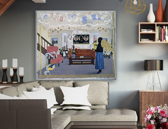 Kerry James Marshall/ Souvenir II/Canvas Print/Art/Home Decor/New/Gift/Reproduction/.