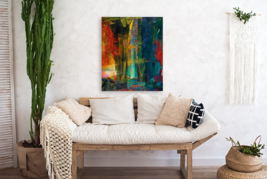 Gerhard RICHTER/Abstract Painting 599/Canvas Print/Art/Home Decor/New/Gift/Reproduction/