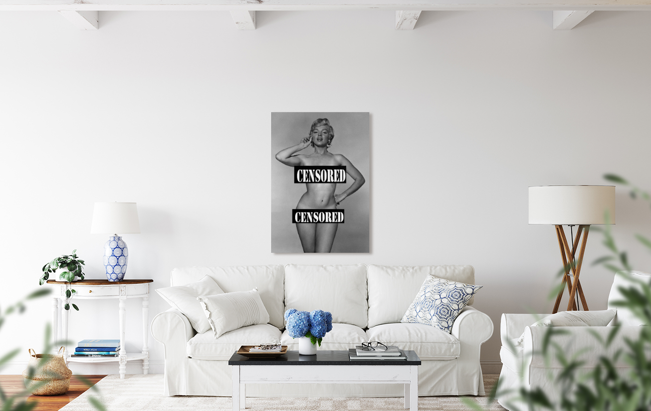 Marilyn Monroe/Nude/ Canvas Print/Art/Home Decor/New/Gift/Reproduction/.