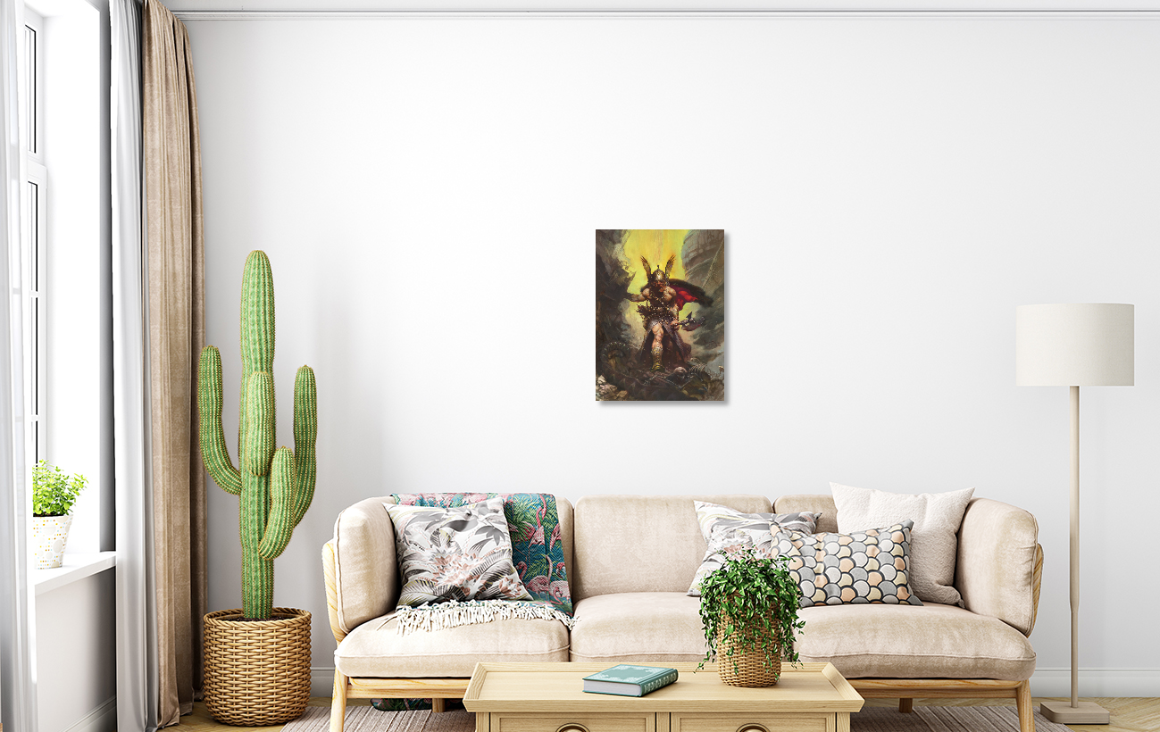 Frank Frazetta Dark Kingdom Canvas Print Art Home Decor New Gift.