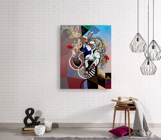 Yoel Benharrouche/L'AXE CENTRAL II/Canvas Print/Art/Home Decor/New/Gift/Reproduction/.