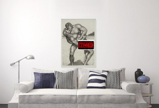 Tom of Finland/Canvas Print/Gay Art/Queer/LGBTQ/Home Decor/New/Art/Reproduction/.