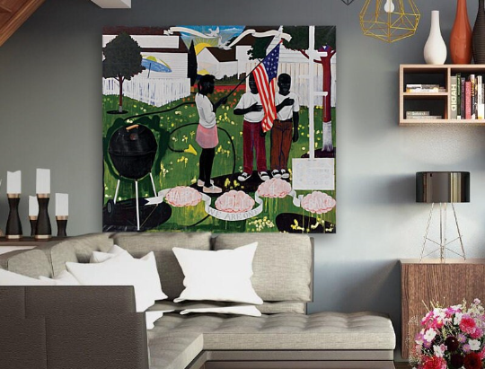Kerry James Marshall/ Marshall’s “Bang/Canvas Print/Art/Home Decor/New/Gift/Reproduction/.