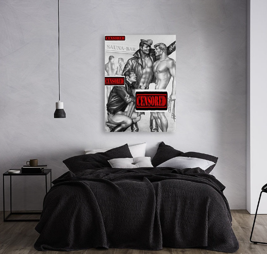 Tom of Finland/Canvas Print/Gay Art/Queer/LGBTQ/Home Decor/New/Art/Reproduction/.