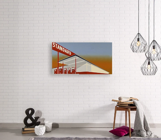 Edward Ruscha /Standard Station/ Canvas Print/Art/Home Decor/New/Gift/Reproduction/.
