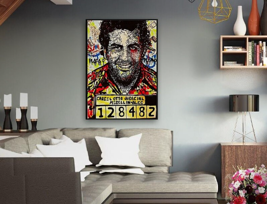 Alec Monopoly/Pablo Escobar/Canvas Print/Art/Home Decor/New/Gift/Reproduction/.