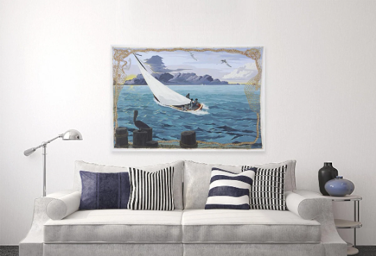 Kerry James Marshall/Gulf stream/Canvas Print/Art/Home Decor/New/Gift/Reproduction/.