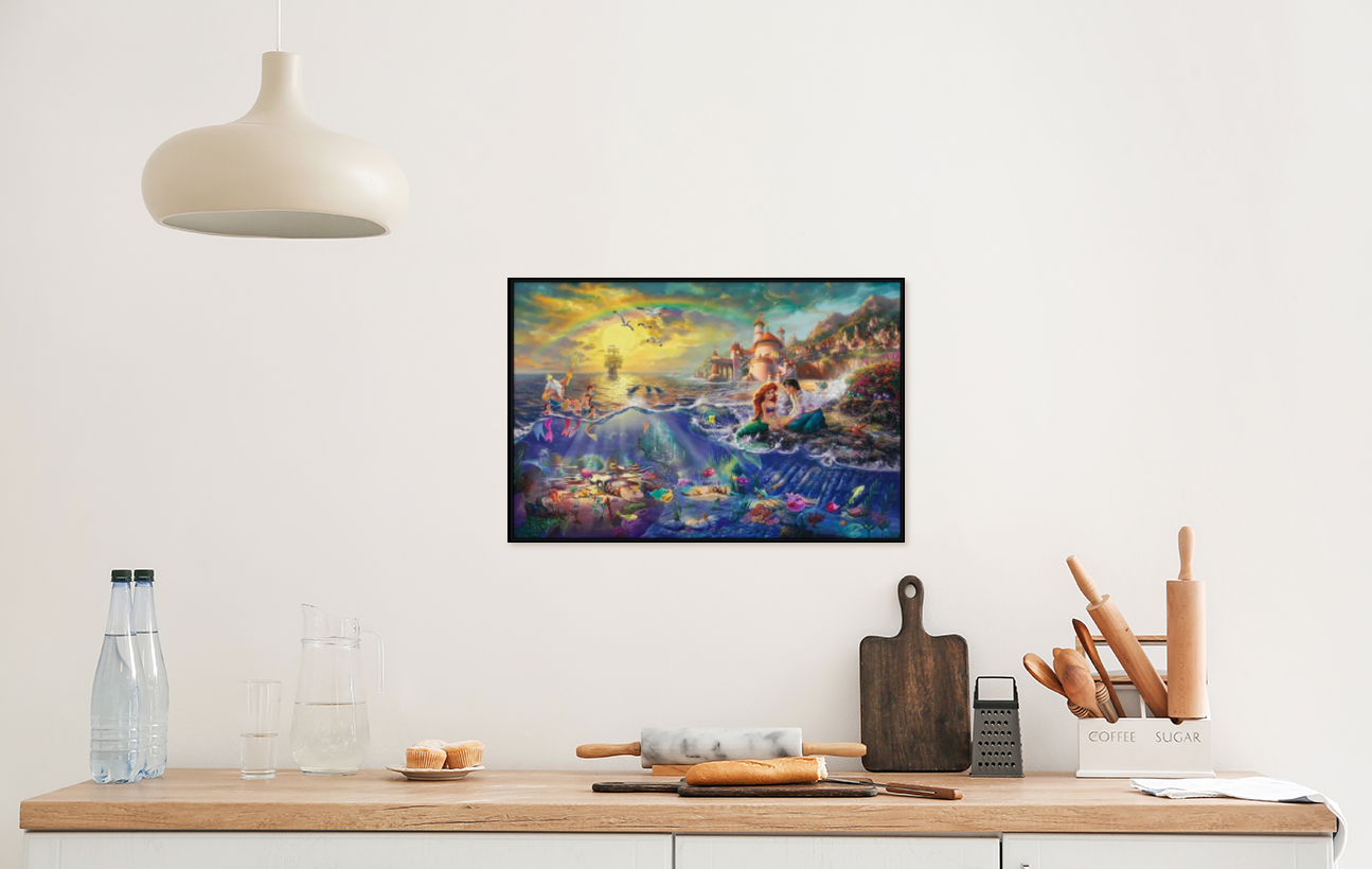 Thomas Kinkade/The Little Mermaid/Canvas Print/Art/Home Decor/New/Gift/Reproduction/.