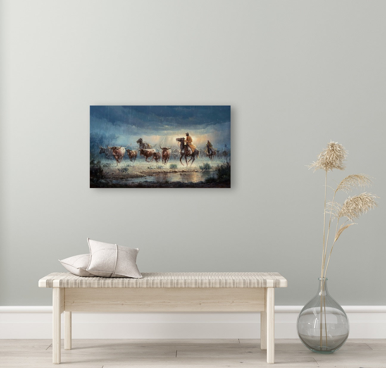 G. Harvey/WHEN LIGHTING RULES THE SKY/Canvas Print/Home Decor/Gift/Reproduction/.