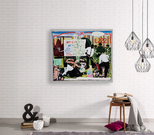 Kerry James Marshall/ Many Mansions/Canvas Print/Art/Home Decor/New/Gift/Reproduction/.