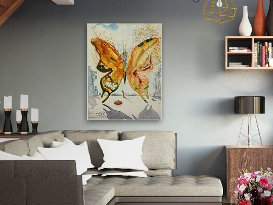 Salvador Dali/ Venus Butterfly 1947/Canvas Print/Art/Home Decor/New/Gift/Reproduction/.