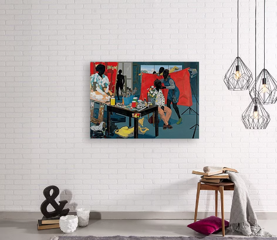 Kerry James Marshall/ In the Absence of Light’ Reveals a History of Neglect and Triumph/Canvas Print/Art/Home Decor/New/Gift/Reproduction/.