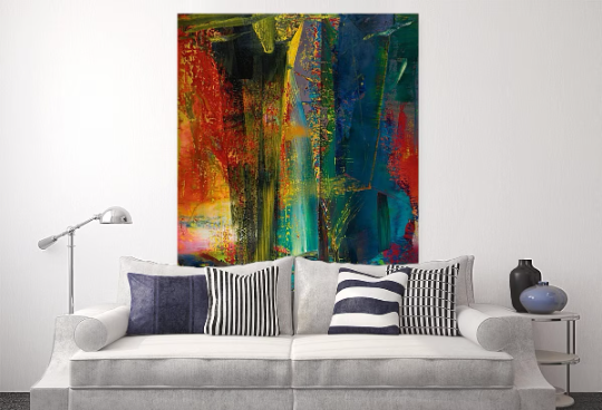 Gerhard RICHTER/Abstract Painting 599/Canvas Print/Art/Home Decor/New/Gift/Reproduction/