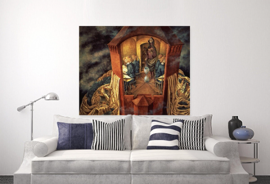 Remedios Varo /Embroidering the Earth's Mantle/Canvas Print/Art/Home Decor/New/Gift/Reproduction/.