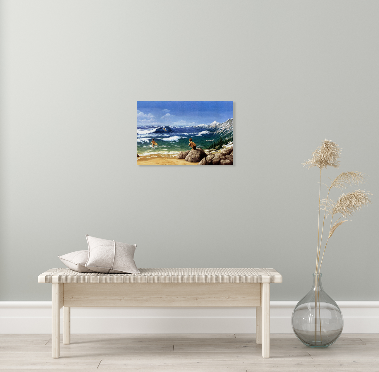 Rob Gonsalves/Aquatic Mountaineering/Canvas Print/Art/Home Decor/New/Gift/Reproduction/