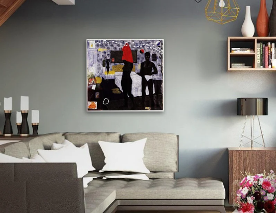 Kerry James Marshall/ Could This Be Love/Canvas Print/Art/Home Decor/New/Gift/Reproduction/.
