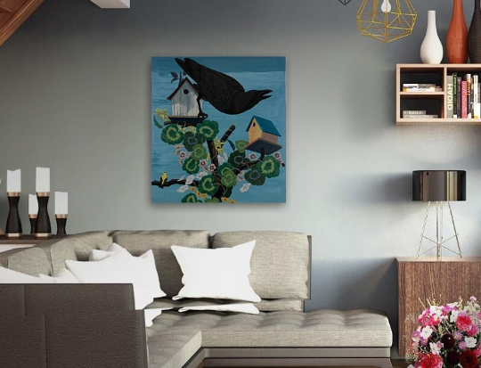 Kerry James Marshall/ Black Birds Take Flight In A New Series/Canvas Print/Art/Home Decor/New/Gift/Reproduction/.
