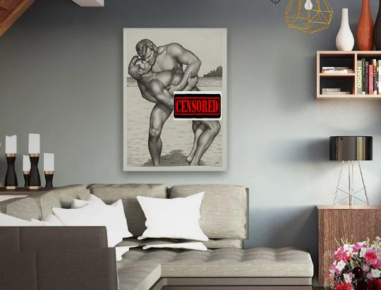 Tom of Finland/Canvas Print/Gay Art/Queer/LGBTQ/Home Decor/New/Art/Reproduction/.