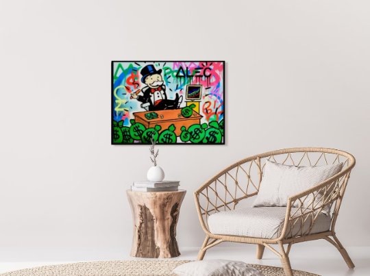 Alec Monopoly/Canvas Print/Art/Home Decor/New/Gift/Reproduction/