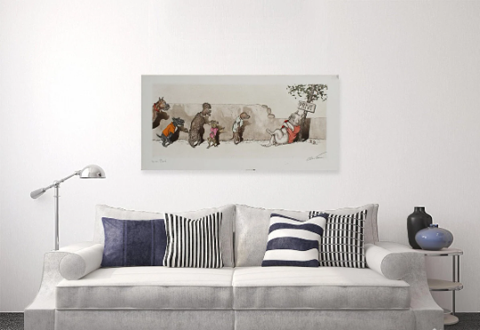 Boris O’Klein/ Dirty Dogs of Paris/Canvas Print/Art/Home Decor/New/Gift/Reproduction/4.