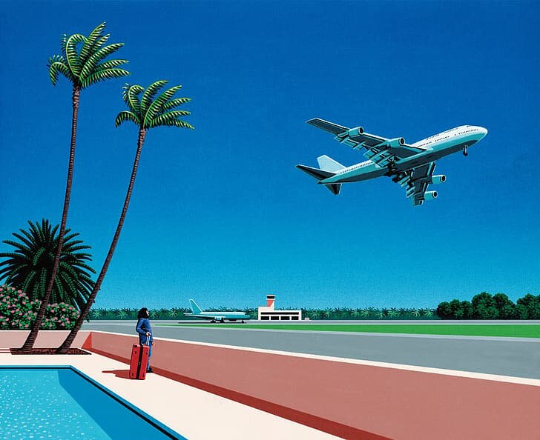 Hiroshi Nagai/Retrowave/Canvas Print/Art/Home Decor/New/Gift/Reproduction/.