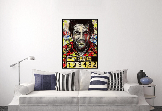 Alec Monopoly/Pablo Escobar/Canvas Print/Art/Home Decor/New/Gift/Reproduction/.