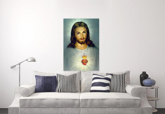Jesus /Sacred Heart /Divine Mercy/Roman / Christian/ Canvas Print/Art/Home Decor/New/Gift/Reproduction/.