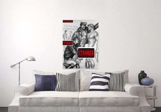 Tom of Finland/Canvas Print/Gay Art/Queer/LGBTQ/Home Decor/New/Art/Reproduction/.