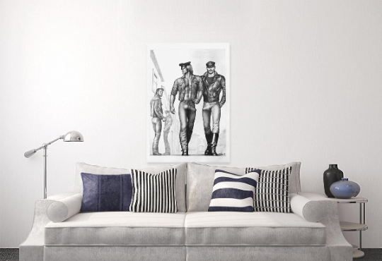 Tom of Finland/Canvas Print/Gay Art/Queer/LGBTQ/Home Decor/New/Art/Reproduction/.