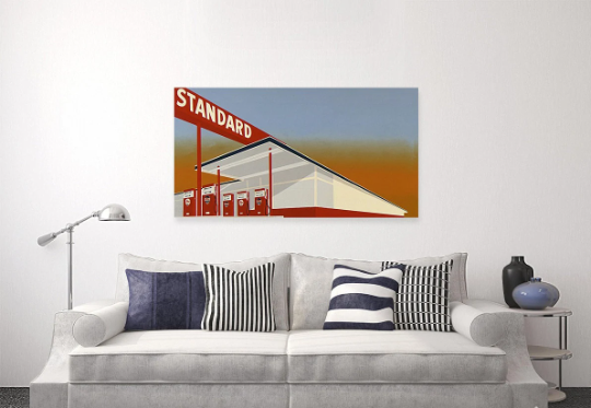 Edward Ruscha /Standard Station/ Canvas Print/Art/Home Decor/New/Gift/Reproduction/.