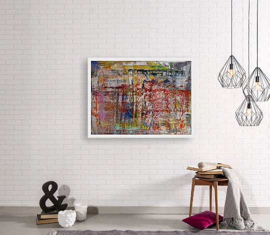Gerhard RICHTER / ABSTRAKTES BILD (P1)/Canvas Print/Art/Home Decor/New/Gift/Reproduction/