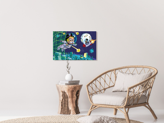 Alec Monopoly/Space/Canvas Print/Art/Home Decor/New/Gift/Reproduction/.