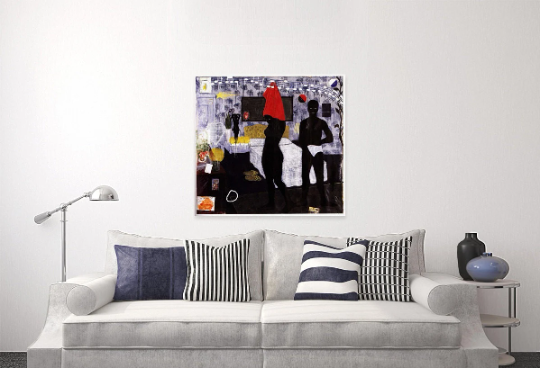 Kerry James Marshall/ Could This Be Love/Canvas Print/Art/Home Decor/New/Gift/Reproduction/.