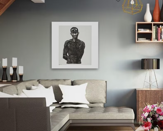Kerry James Marshall/ Untitled /Stono Drawing/Canvas Print/Art/Home Decor/New/Gift/Reproduction/.