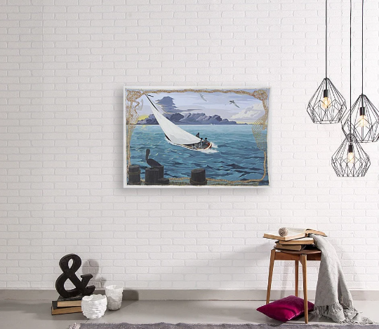 Kerry James Marshall/Gulf stream/Canvas Print/Art/Home Decor/New/Gift/Reproduction/.