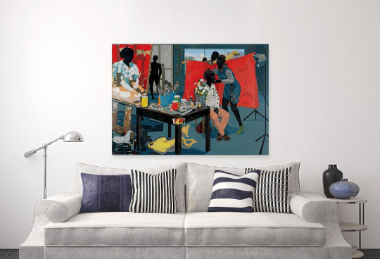 Kerry James Marshall/ In the Absence of Light’ Reveals a History of Neglect and Triumph/Canvas Print/Art/Home Decor/New/Gift/Reproduction/.