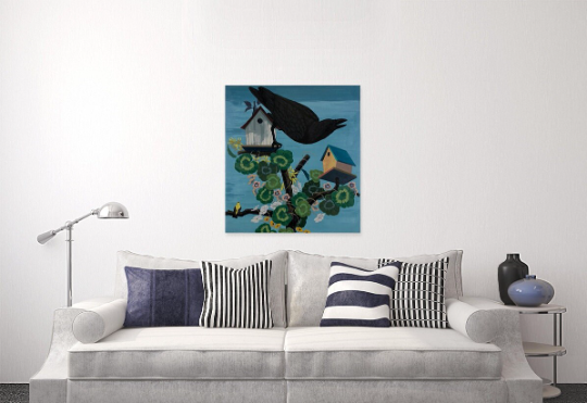 Kerry James Marshall/ Black Birds Take Flight In A New Series/Canvas Print/Art/Home Decor/New/Gift/Reproduction/.