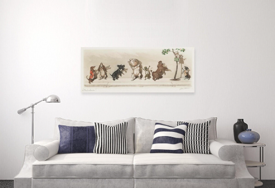 Boris O’Klein/ Dirty Dogs of Paris/Canvas Print/Art/Home Decor/New/Gift/Reproduction/3