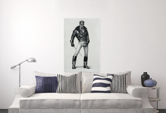 Tom of Finland/Canvas Print/Gay Art/Queer/LGBTQ/Home Decor/New/Art/Reproduction/.