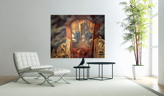 Remedios Varo /Embroidering the Earth's Mantle/Canvas Print/Art/Home Decor/New/Gift/Reproduction/.