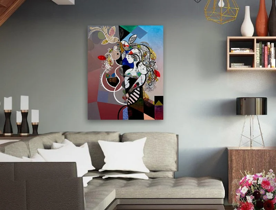 Yoel Benharrouche/L'AXE CENTRAL II/Canvas Print/Art/Home Decor/New/Gift/Reproduction/.