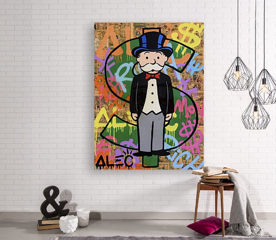 Alec Monopoly/Canvas Print/Art/Home Decor/New/Gift/Reproduction/.