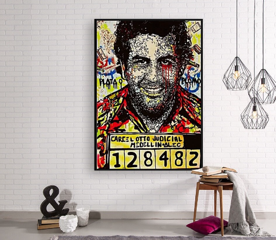 Alec Monopoly/Pablo Escobar/Canvas Print/Art/Home Decor/New/Gift/Reproduction/.