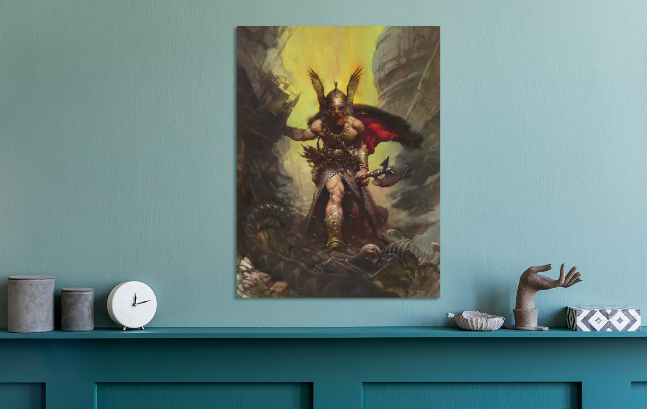 Frank Frazetta Dark Kingdom Canvas Print Art Home Decor New Gift.