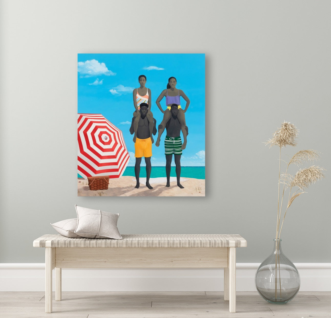 Amy Sherald Effect/Canvas Print/Art/Home Decor/New/Gift/Reproduction/