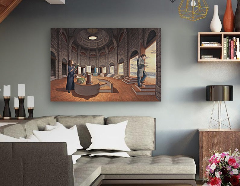 Rob Gonsalves/Space Between the Words/Canvas Print/Art/Home Decor/New/Gift/Reproduction/