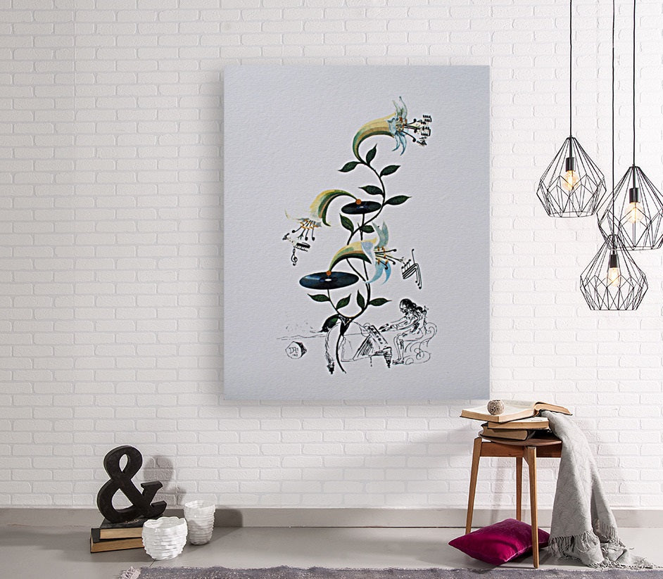 SALVADOR DALI The musical Lys /Canvas Print/Art/Home Decor/New/Gift/Reproduction/.