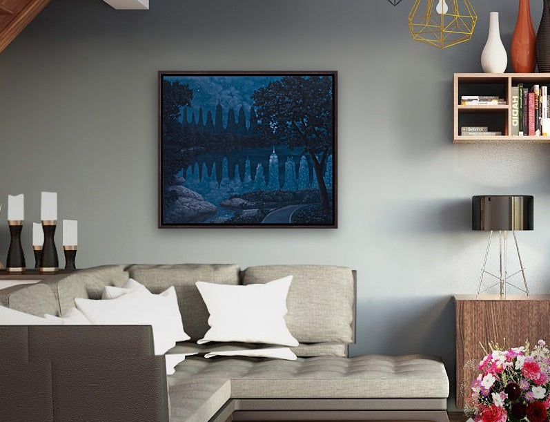 Rob Gonsalves/When the Lights Were Out/Canvas Print/Art/Home Decor/New/Gift/Reproduction/